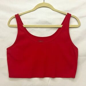 Wild Fable Red Cropped Tank Top NWOT 18" P2P